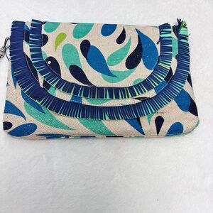 Vera Bradley Fringed Wristlet Handbag‎ Summer School